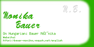 monika bauer business card